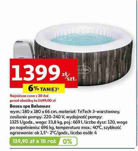 Jacuzzi bahamas 180 x 66 cm LAY-Z-SPA promocja