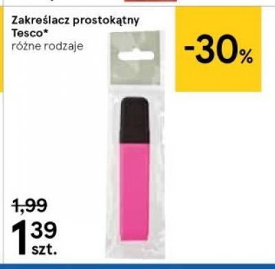 Zakre艣lacz r贸偶owy Tesco mw promocja