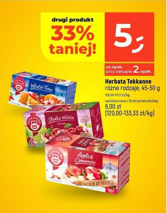 Herbata apple&cinnamon Teekanne world of fruits promocja