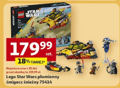 Lego Star Wars płomienky śmigacz śnieżny 75414 promocja w Auchan