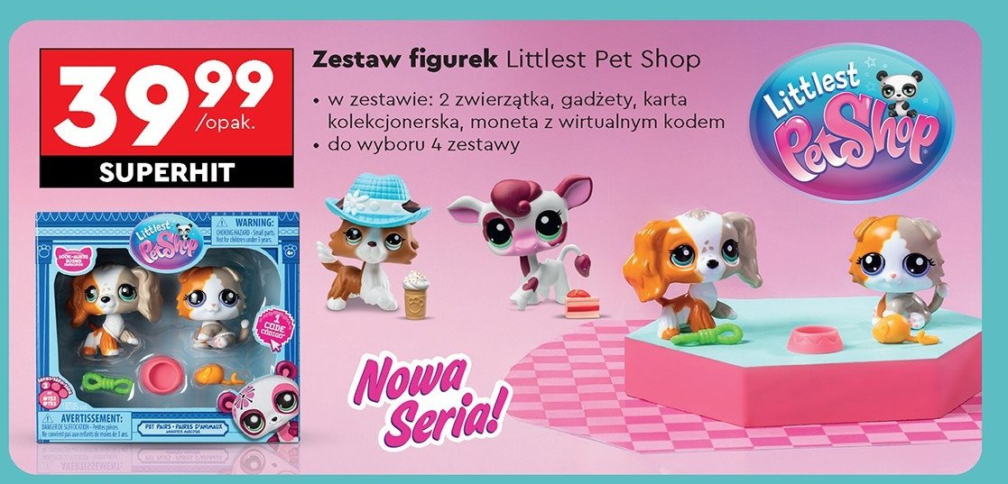 Zestaw figurek Littlest pet shop promocja w Biedronka
