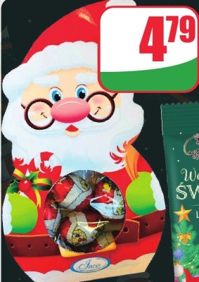 Figurki czekoladowe Mikołaj  promocja w Dino