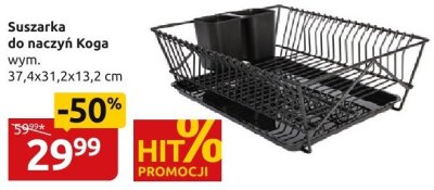 Suszarka do naczyń Koga 37,4x31,2x13,2 cm promocja w Black Red White