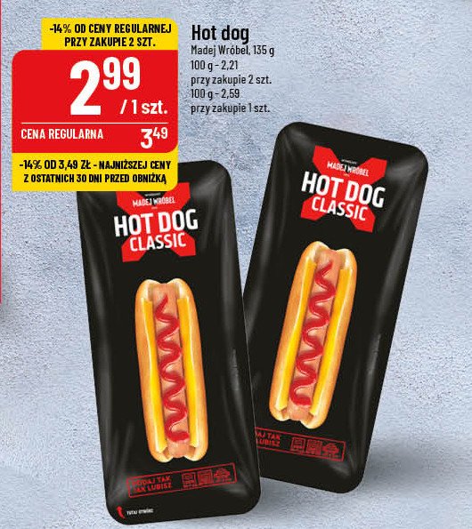 Hot dog ze śląską Madej & wróbel promocja
