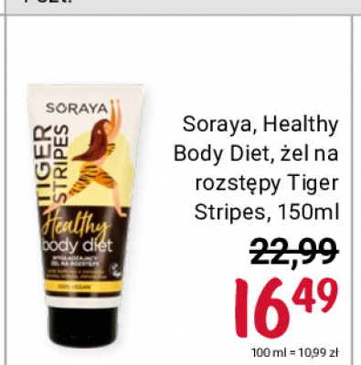 Żel redukujący rozstępy tiger stripes Soraya healthy body diet promocja