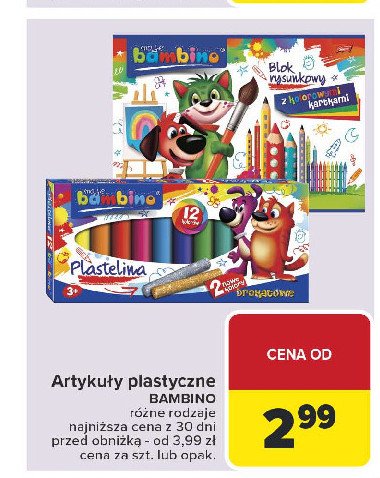 Blok rysunkowy kolorowy a4/16 k. Moje bambino promocja w Carrefour