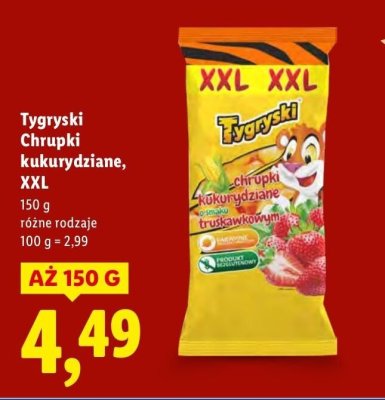 Chrupki Tygryski Chrupki kukurydziane, XXL promocja w Lidl