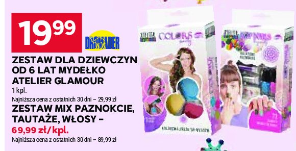 Zestaw mix paznokcie tatuaże włosy Dromader promocja