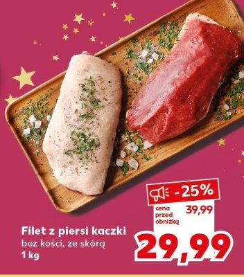 Filet z piersi kaczki bez kości, ze skórą promocja w Kaufland
