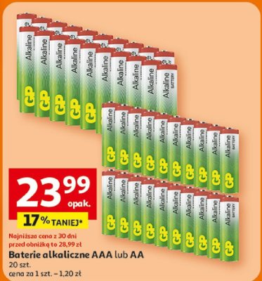 Baterie alkaliczne AAA  20 szt. Alkaline promocja