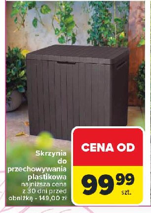 Skrzynia do przechowywania ogrodowa promocja w Carrefour