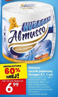 Ręcznik papierowy Huragan Almusso, 1 szt. promocja w Twój Market