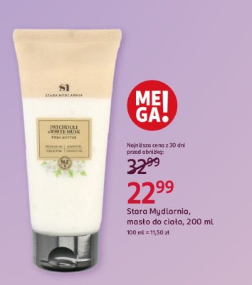 Masło do ciała patchouli & white musk Stara mydlarnia promocja