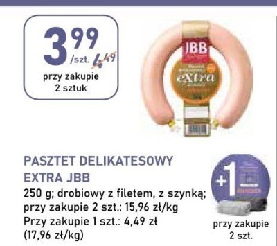 Pasztet delikatesowy extra JBB promocja w Stokrotka