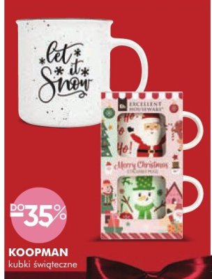 Kubki świąteczne KOOPMAN promocja w Super-Pharm