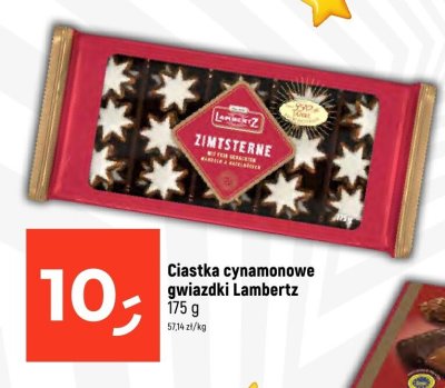Ciastka cynamonowe gwiazdki Lambertz 175 g promocja w Dealz
