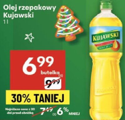 Olej rzepakowy Kujawski promocja w Delikatesy Centrum