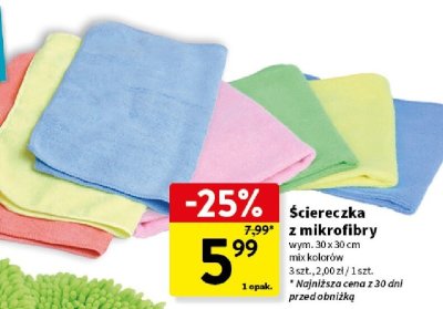 Ściereczka z mikrofibry promocja w Intermarche