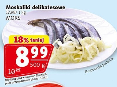 Moskaliki delikatesowe MORS promocja w Prim Market