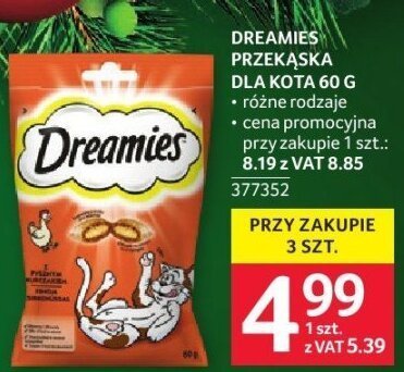Dreamies przekąska dla kota promocja w Selgros