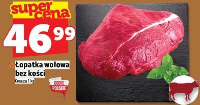 Łopatka wołowa bez kości promocja w TOPAZ