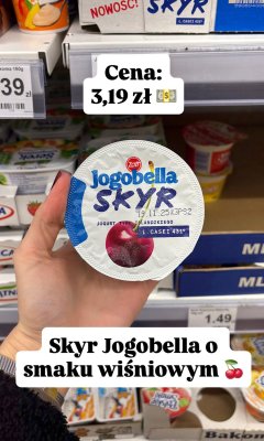 Jogurt Skyr typu islandzkiego wiśniowy promocja w Dino