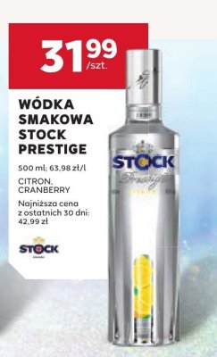 Wódka smakowa Prestige Citron Stock promocja