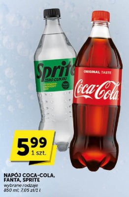 Napój COCA-COLA, FANTA, SPRITE promocja w Groszek