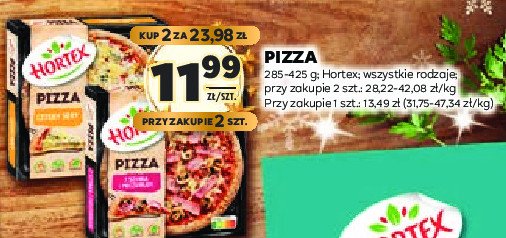 Pizza z szynką i pieczarkami Hortex promocja