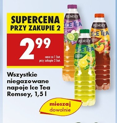 Napój z ekstraktem z zielonej herbaty cytrusowy Remesy ice tea promocja w Biedronka