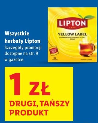 Herbata Lipton Yellow Label promocja w Lidl