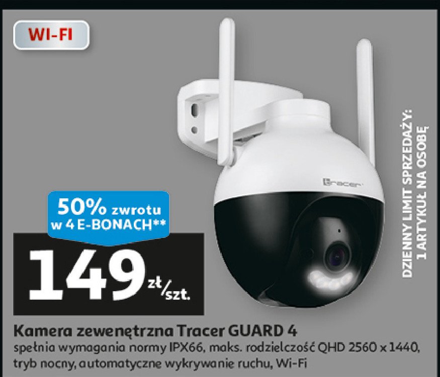 Kamera ip guard 4 Tracer promocja