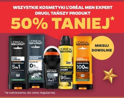 Wszystkie kosmetyki L'Oréal Men Expert DRUGI -50% promocja w Netto