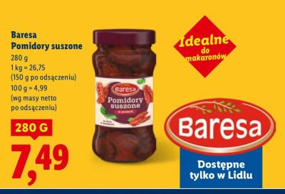 Pomidory suszone Baresa promocja w Lidl