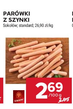 Parówki z szynki Sokołów promocja