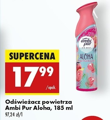 Odświeżacz powietrza aloha Ambi pur freshelle promocja