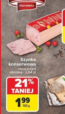 Szynka konserwowa promocja w Carrefour