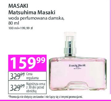 Woda perfumowana MASAKI MATSUSHIMA MASAKI BY MASAKI promocja