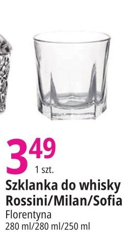 Szklanka do whisky rossini Florina (florentyna) promocja