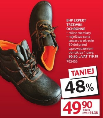 Trzewiki ochronne BHP Expert promocja w Selgros