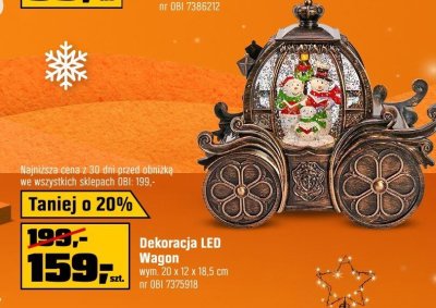 Dekoracja LED Wagon promocja w OBI