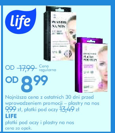 Płatki pod oczy kolagenowe Life (super-pharm) promocja w Super-Pharm