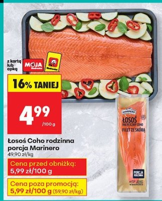 Łosoś Coho rodzinna porcja Marinero promocja w Biedronka