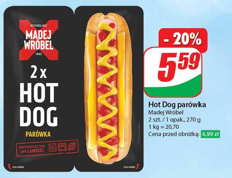 Hot dog ze śląską Madej & wróbel promocja