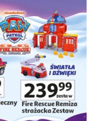 Fire Rescue Remiza strażacka Zestaw Psi Patrol promocja w Auchan