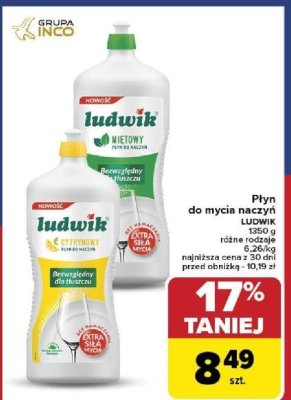 Płyn do mycia naczyń LUDWIK różne rodzaje promocja w Carrefour Market