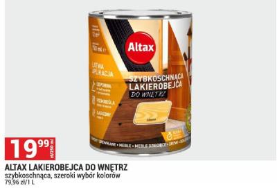 Lakierobejca ALTAX LAKIEROBEJCA DO WNĘTRZ szybkoschnąca, szeroki wybór kolorów promocja w Merkury Market