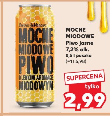 Piwo Browar jabłonowo mocne miodowe promocja w Kaufland