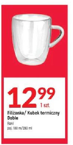 Filiżanka doble 180 ml Ravi promocja