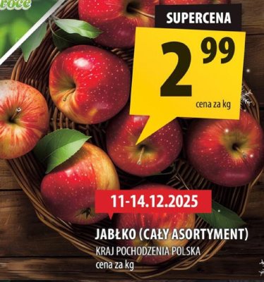 Jabłko (cały asortyment) kraj pochodzenia Polska promocja w Arhelan